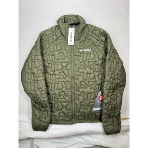 adidas Men’s Terrex Xperior Quilted Jacket Olive Green Medium NWT $190 MSRP